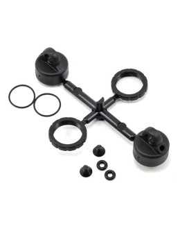 Tekno RC Composite Shock Cap & Spring Adjuster Set