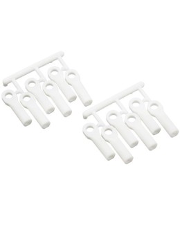 RPM Long Traxxas Turnbuckle Rod End Set (White) (12)