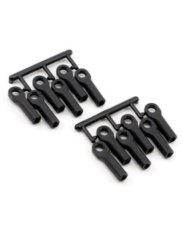 RPM Long Traxxas Turnbuckle Rod End Set (Black) (12)
