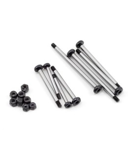 ST Racing Concepts Heat Treated Polished Steel Locknut Style Hinge Pin (Black)